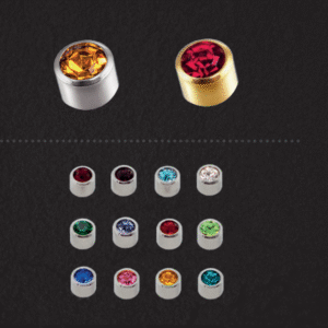 💎 BEZEL - MINI (Medical Earrings with Birthstones)